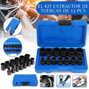 Kit extractor de tuercas x 13 piezas